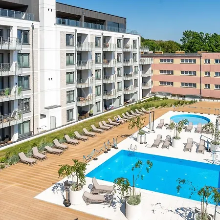 Fenomen - Premium Park & Sea, Nadmorskie Tarasy Free Parking, Swimming Pool, Sauna And Other! Apartment Kolberg