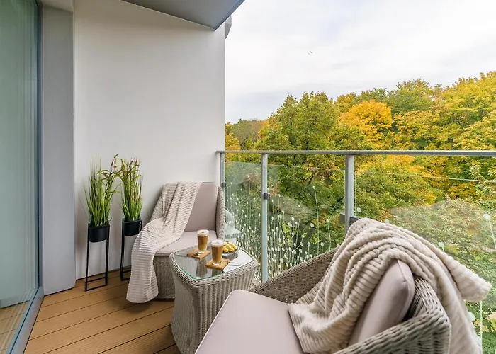 アパート Fenomen - Premium Park & Sea, Nadmorskie Tarasy Free Parking, Swimming Pool, Sauna And Other! コウォブジェク